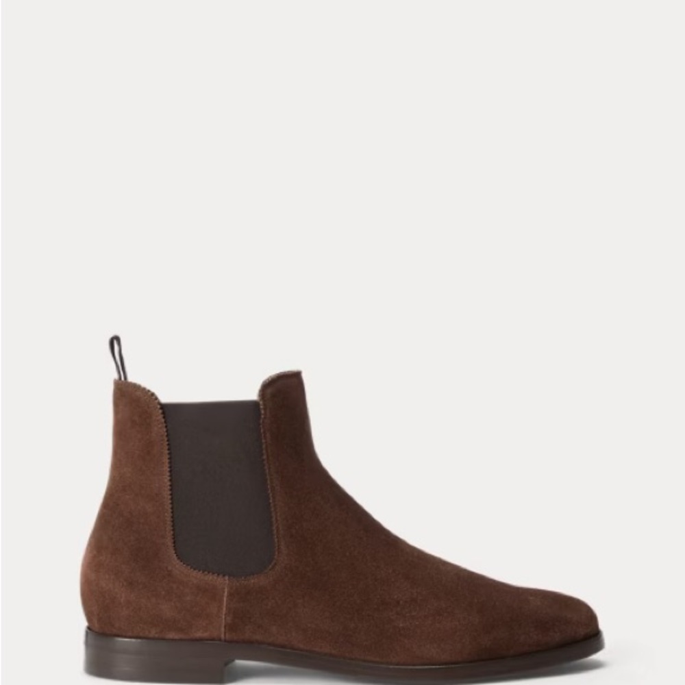 NWOB ANKARI FLORUSS MEN'S BROWN SUEDE CHELSEA PULL ON BOOTS  SIZE EU 43.5